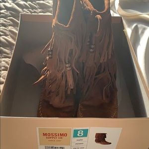 Mossimo Supply Co. size 8 Tassled Boots suede